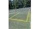 Outdoor tennis court, ready for a match at 4309 Birmingham Way, Raleigh, NC 27604