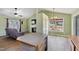 Bright living room with fireplace open to the dining area, perfect for entertaining at 55 Ayden Dr, Clayton, NC 27520