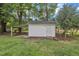 Outdoor storage shed in backyard at 5718 Woodcrest Dr, Raleigh, NC 27603