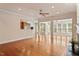 Spacious living room with hardwood floors, fireplace, and open floor plan; perfect for entertaining at 716 Arbor Brook Dr, Cary, NC 27519