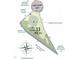 Plan showing a .92 acre lot with proposed house and driveway locations near wooded open space at 7652 Falls Creek Ln, Raleigh, NC 27614