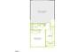 First floor blueprint showcasing the layout of the garage, porch, foyer, bathroom and bedroom at 808 Hillfarm Dr, Wake Forest, NC 27587