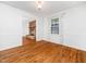 Bright dining room with hardwood floors and fireplace view at 1103 Brucemont Dr, Garner, NC 27529