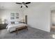 Bedroom featuring modern decor, soft carpet, and a cozy atmosphere at 1211 Brown Velvet Ln, Apex, NC 27523