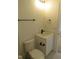 Bright bathroom features a modern vanity with stylish fixtures and a sleek design at 1444 Old Apex Rd, Cary, NC 27513