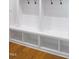 Mudroom with cubbies, hooks, and storage at 1444 Old Apex Rd, Cary, NC 27513