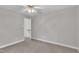 Neutral bedroom with carpet and ceiling fan offers a flexible and inviting space at 1767 Quince Loop, Sanford, NC 27332
