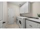 Well-equipped laundry room with modern washer and dryer units at 208 Bellagio Dr, Apex, NC 27539