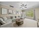 Spacious living room with comfortable seating and natural light at 208 Bellagio Dr, Apex, NC 27539