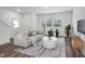 Cozy living room features a comfortable sofa, accent chair, and stylish decor at 2109 Glen Crossing Dr, Durham, NC 27704