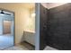 Bathroom featuring tiled walk-in shower and vanity at 2316 Gathering Square Ct, Fuquay Varina, NC 27526