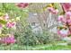 Charming home exterior showcases lush landscaping and flowering shrubs in a serene setting at 4 The Gln, Chapel Hill, NC 27514