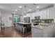 Modern kitchen featuring an island, stainless steel appliances, and pendant lighting at 433 Triumph Ln, Wake Forest, NC 27587