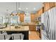 Stylish kitchen featuring granite countertops, stainless steel appliances, and custom cabinets at 480 Whitt Ave, Burlington, NC 27215