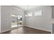 Bright dining area with sliding glass doors leading to a patio at 552 Lemon Daisy Ln, Knightdale, NC 27545