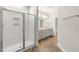 Bathroom featuring walk in shower and double vanity at 560 Lemon Daisy Ln, Knightdale, NC 27545
