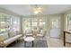 Cozy sunroom featuring ample natural light and comfortable seating for relaxation at 5713 Old Forge Cir, Raleigh, NC 27609