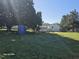 Large, well-maintained backyard showcasing lush greenery, a covered structure, and a glimpse of the home at 66 Epsom Rocky Ford Rd, Henderson, NC 27537