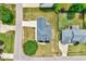 Birds-eye view of the home and its landscaping at 1009 Sarazen Dr, Clayton, NC 27527