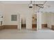 Finished garage interior showcasing shelving and a separate storage closet at 1428 Gray Bluff Trl, Chapel Hill, NC 27517