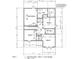 Second floor blueprint featuring four bedrooms, two bathrooms, a walk-in closet, and an HVAC closet at 2554 Whitetail Rd, Nashville, NC 27856