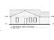 Detailed blueprint of the home's rear elevation, displaying window placement and architectural dimensions at 2555 Whitetail Rd, Nashville, NC 27856