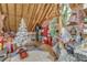 Attic space with storage and Christmas decorations at 296 Shoreline Dr, Princeton, NC 27569