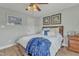 Bedroom with cozy decor, natural lighting, and comfortable furniture at 296 Shoreline Dr, Princeton, NC 27569