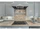 Close-up of the kitchen with granite countertops, a tile backsplash, and stainless steel appliances at 296 Shoreline Dr, Princeton, NC 27569