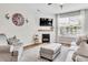 Cozy living space with a fireplace and plush seating creates a welcoming ambiance for comfortable relaxation and conversation at 4024 Dunkirk Dr, Burlington, NC 27215
