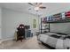 Lively bedroom with a bunk bed and dedicated study desk, ideal for a teenager at 4225 Old Lewis Farm Rd, Raleigh, NC 27604