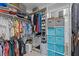 Walk-in closet with custom shelving and ample storage, designed for maximum organization at 4225 Old Lewis Farm Rd, Raleigh, NC 27604