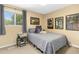 Comfortable bedroom with a full sized bed, neutral color scheme and natural light at 700 Martin Luther King Jr Blvd # A6, Chapel Hill, NC 27514