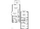 A two-story floor plan showing the layout of the kitchen, living room, dining area, bedrooms, and bathrooms at 700 Martin Luther King Jr Blvd # A6, Chapel Hill, NC 27514