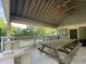 A well-maintained pool house offers a shaded spot with a picnic table, ideal for relaxing and enjoying the nearby pool area at 700 Martin Luther King Jr Blvd # A6, Chapel Hill, NC 27514