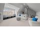 Bonus room featuring carpet, recessed lighting, an entertainment center, and exterior views at 708 Mill Pointe Way, Elon, NC 27244
