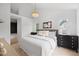 Primary bedroom with lots of natural light and vaulted ceilings at 8004 Mill Bluff Ct, Raleigh, NC 27616
