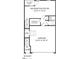 Basement plan features recreation room, storage, garage, covered entry and stoop at 10514 Pleasant Branch Dr # 35, Raleigh, NC 27614