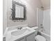 Bathroom showcasing a stylish mirror and a vanity sink with a white countertop at 120 Hatchet Creek Ct Ct, Morrisville, NC 27560