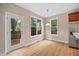 Bright dining area with backyard access and natural light, ideal for Gathering meals at 120 Hatchet Creek Ct Ct, Morrisville, NC 27560