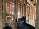 A look at an unfinished bathroom with visible framing, a shower base, and potential layout under construction at 1523 1/2 Sunrise Ave, Raleigh, NC 27608