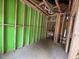 Interior view of new construction and framing at 1523 1/2 Sunrise Ave, Raleigh, NC 27608