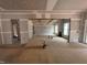 Spacious living room featuring drywall, electrical boxes and unfinished flooring at 194 Landon Ridge, Sanford, NC 27330