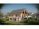 Stunning open-air pavilion with modern architecture, ideal for social gatherings and outdoor events at 2000 Clydner Dr, Apex, NC 27523
