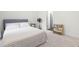 Comfortable bedroom with a neutral color scheme and natural light at 2140 Stegemann St, Apex, NC 27502