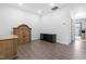 Versatile bonus room with stylish furniture that can be used as an office or play area at 2140 Stegemann St, Apex, NC 27502