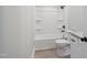 Bathroom featuring a shower and toilet at 2206 Guess Rd, Durham, NC 27705