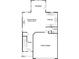 Layout of first floor showing entry, garage, kitchen, breakfast, powder room and Gathering room at 230 Steel Spring Rd # 49, Angier, NC 27501