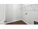 Spacious closet with shelving and wood-look floors for storage at 244 Potomac River St, Garner, NC 27529