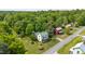 Charming home with green roof surrounded by mature trees and landscaped yard at 2440 Glencoe St, Burlington, NC 27217